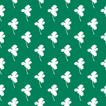 Parsley seamless pattern. Aromatic Italian spice useful herbs. Hand-drawn vector illustrationのイラスト素材