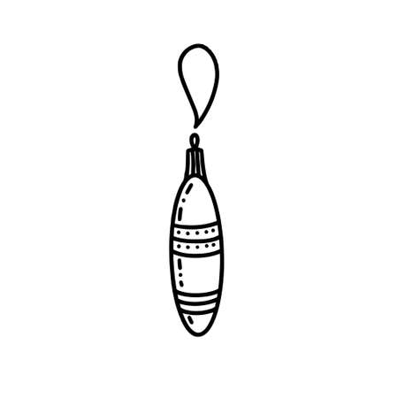Christmas tree toy on a white backgroundのイラスト素材