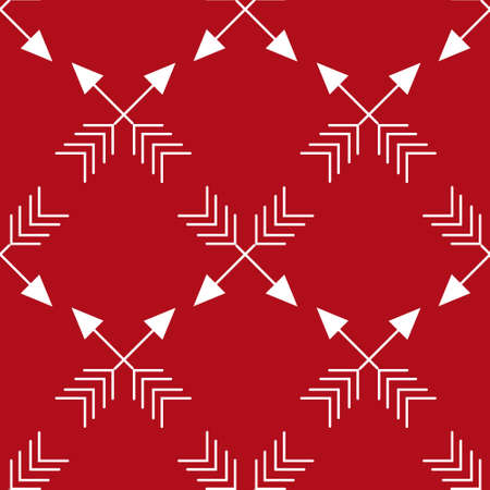 Christmas pattern with arrows vector designのイラスト素材