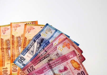 Sri Lankan rupees. Sri Lankan banknotes