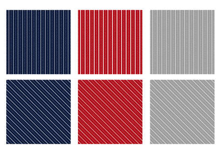 Set of Christmas patterns. Vector illustrationのイラスト素材