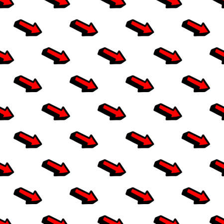 Seamless pattern with a red cursor.Vector illustrationのイラスト素材