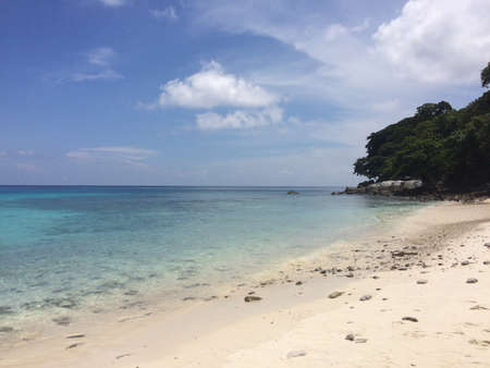 Turquoise Andaman Sea in Thailandの写真素材