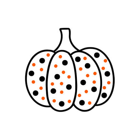 pumpkin for Thanksgiving or Halloween. Vector illustrationのイラスト素材