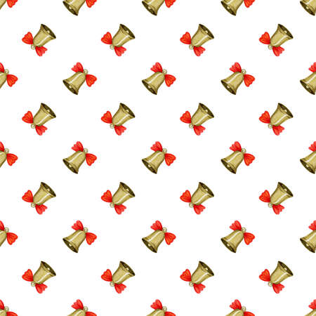 Seamless pattern with Christmas bellの写真素材