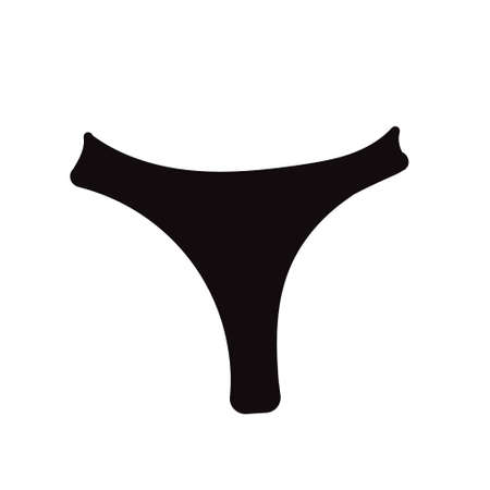 womens panties on a white background. vector icon of pantiesのイラスト素材