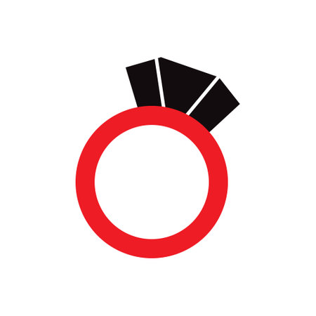 Diamond ring icon. A Precious Piece Of Jewelry. Vector illustrationのイラスト素材