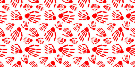 Skeleton hand seamless pattern. bones pattern.Design for Halloween and day of the Deadのイラスト素材