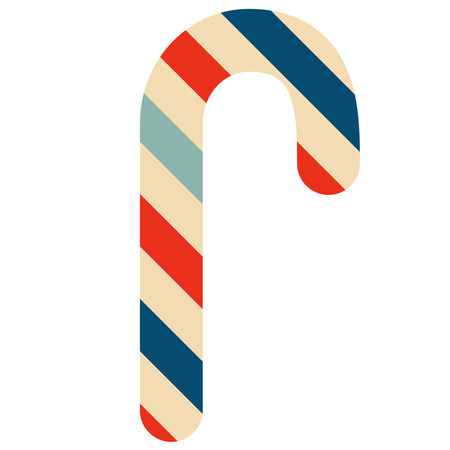 Vintage striped lollipop insulated on a white backgroundのイラスト素材