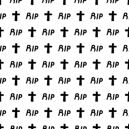 crosses and rip seamless patternのイラスト素材