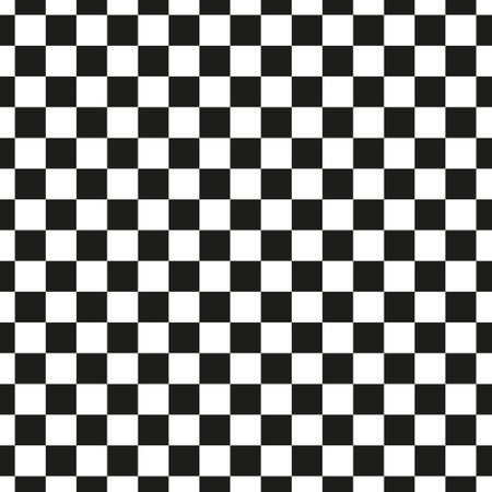 Monochrome Chickened geometric retro patternのイラスト素材