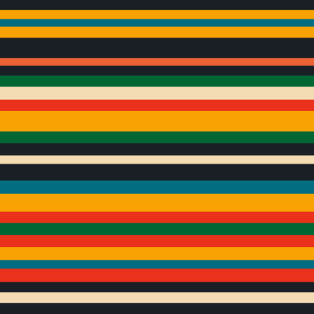 Retro pattern with multi-colored stripesのイラスト素材