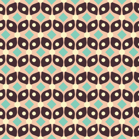 70s retro vintage Mid Century Modern Seamless Pattern