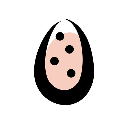 Happy Easter egg isolated illustrationの写真素材