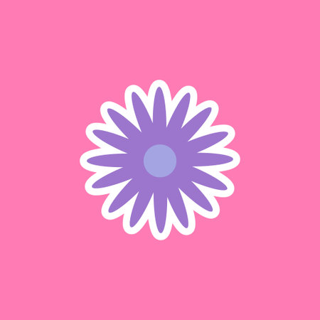 funny groovy playful flower in Y2K style. Hippie trendy flower cardのイラスト素材