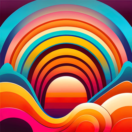 Spiral Gradient blur Pink-yellow background texture