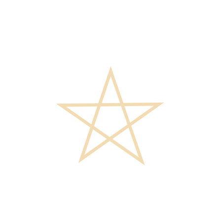 golden star astrological symbolのイラスト素材
