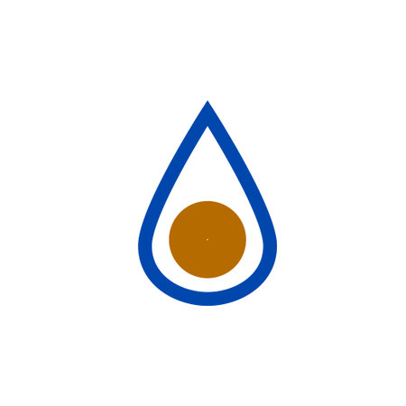 Water drop symbol isolated vector illustrationのイラスト素材