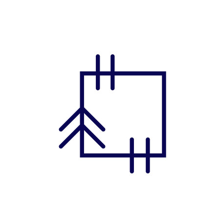 Abstract esoteric Symbol of the squareのイラスト素材