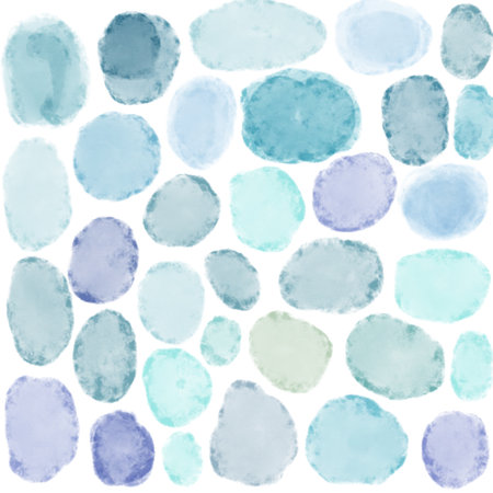 blue and purple background with watercolor spots and tracesの写真素材