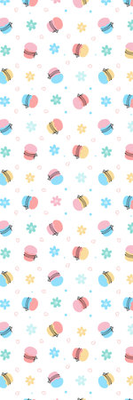Holiday Easter cake pattern bookmark printable