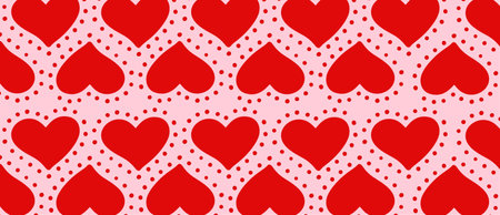 Love cartoon hearts Valentines Day background