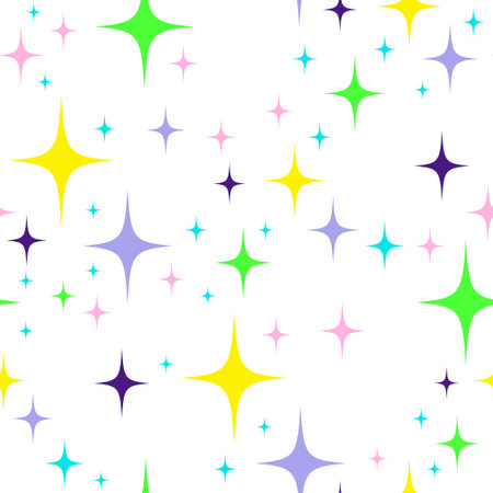 Bright pink seamless pattern with starsの写真素材