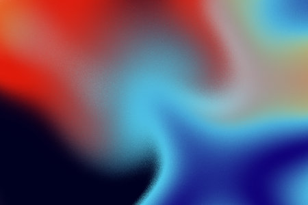 red and blue grainy textured gradient modern trendy backgroundの写真素材