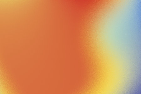 Orange and blue grainy textured gradient modern trendy backgroundの写真素材
