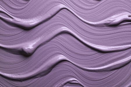 Cosmetic creamy mask purple lavender textured background