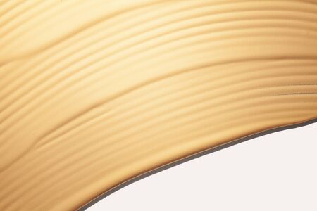 Make up smooth foundation smudge texture white isolated backgroundの写真素材