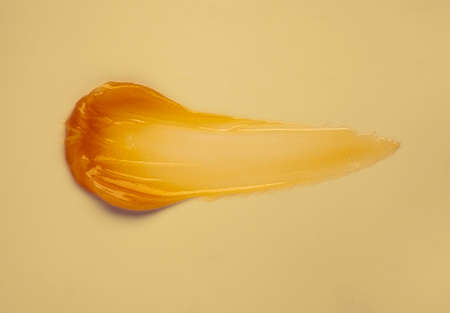 Sample swatch of cosmetic mask or cream balm textureの写真素材