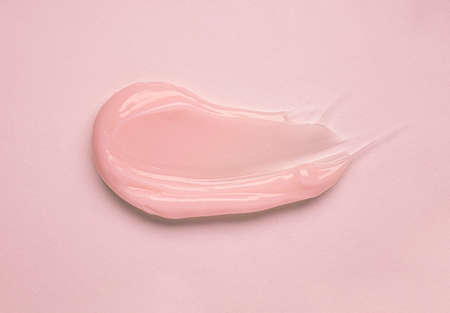 Sample swatch of cosmetic mask or cream balm textureの写真素材