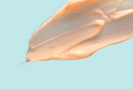 Sample swatch of cosmetic mask or cream balm textureの写真素材