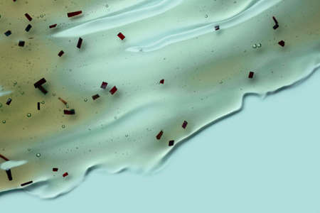 Sample swatch of cosmetic mask or cream balm texture