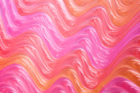 Glossy multi colored lipstick background texture smudgedの写真素材
