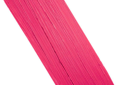 Lipstick pink swatch isolated on white backgroundの写真素材