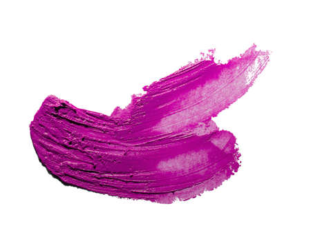 Lipstick purple swatch isolated on white backgroundの写真素材