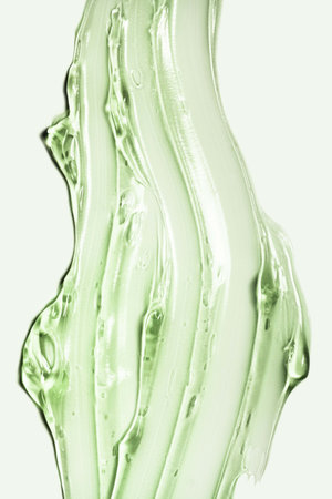 close up of  a beauty cosmetic sample  on white background.の写真素材