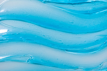 blue texture closeup as background, smudged productの写真素材