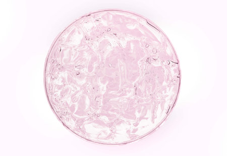 abstract background: water in a glass bowl on a white background