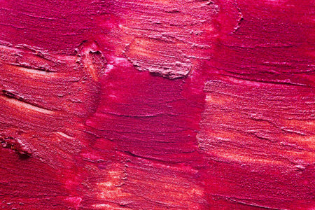 Red purple pink burgundy lipstick white background texture smudgedの写真素材