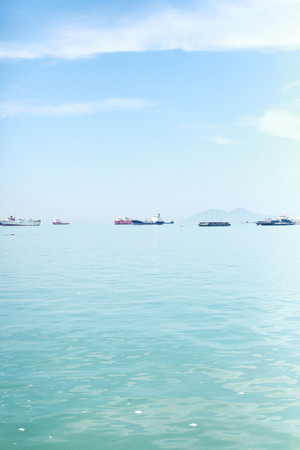 boats in the oceanのeditorial素材