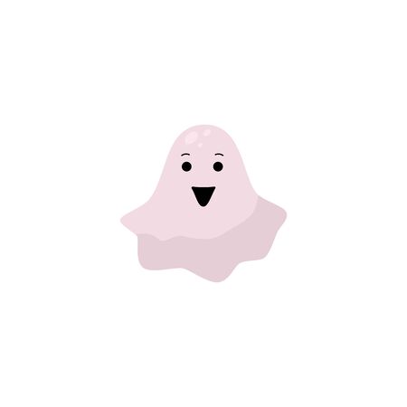 Ghost on white background. Vector isolated illustration.のイラスト素材