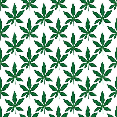 Summer seamless pattern Tropical leaves.のイラスト素材