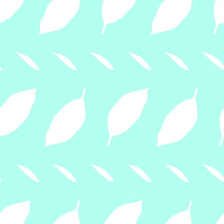 Summer pattern with leaf silhouettes on blue background. Vector illustration of tropical. Seamless exotic wallpaper. For web, banners, scrapbooking, printing on fabric, wrapping paper, packaging.のイラスト素材
