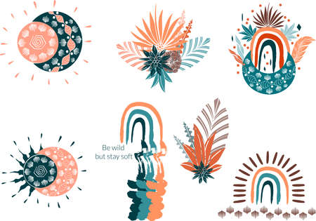 Vector background. Template, modern steampunk design. Graphic illustration. Yellow and gray abstract textured background with shapes, spot and stroke for poster, stationery, bannerのイラスト素材