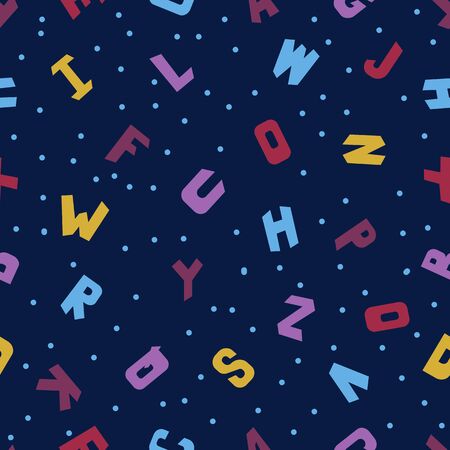 Baby letters seamless pattern.のイラスト素材