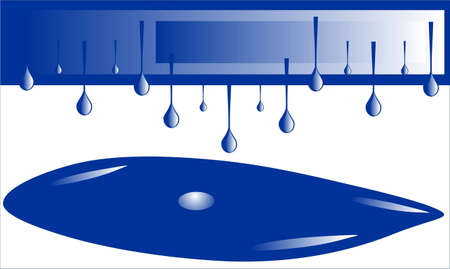 Abstract background of a drop of paint hang down downのイラスト素材
