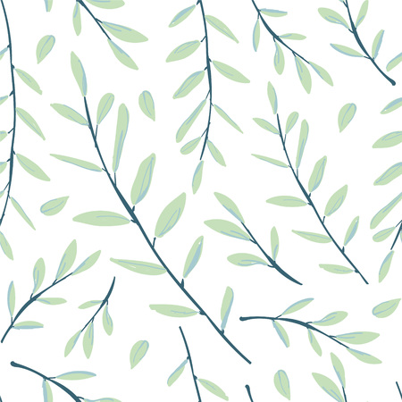 Seamless pattern with leaves.のイラスト素材